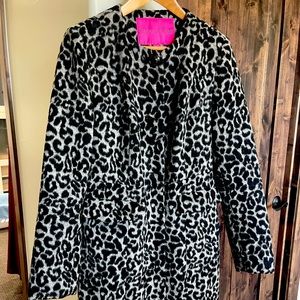 Betsy Johnson animal print coat